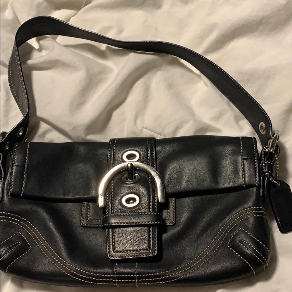 Vintage coach bag. All leather handbag